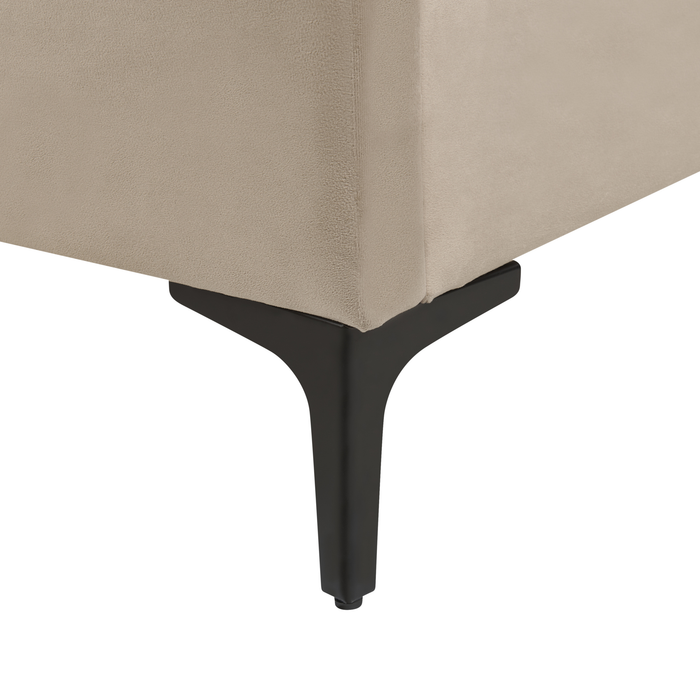 Beliani - SUZETTE - Tweepersoonsbed - Taupe - 140 x 200 cm - Polyester