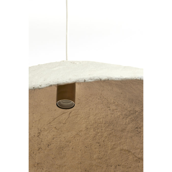 Light&living Hanglamp 71x53,5x23 cm LONIA crème+antiek brons