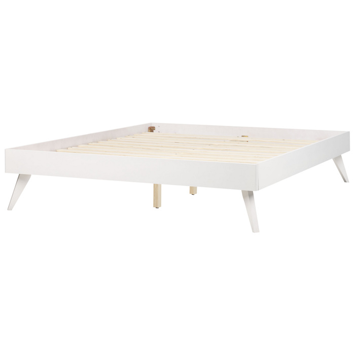 Beliani - BERRIC - Tweepersoonsbed - Wit - 160 x 200 cm - MDF