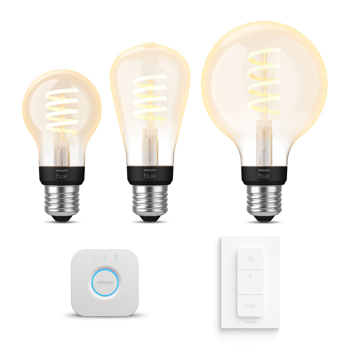 Philips Hue Starterspakket - White Ambiance - 3 Filamenten