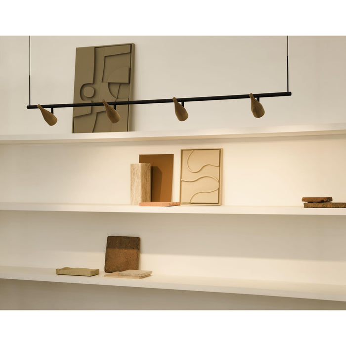 Hollands Licht Timber Line 4 hanglamp LED zwart essen