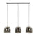Hoyz Collection - Hanglamp 3L Drift Glass - Smoke Grey Glas