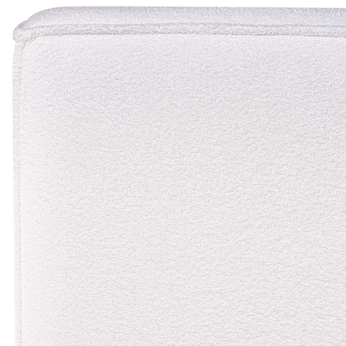 Beliani - LINARDS - Bed - Wit - 160 x 200 cm - Bouclé