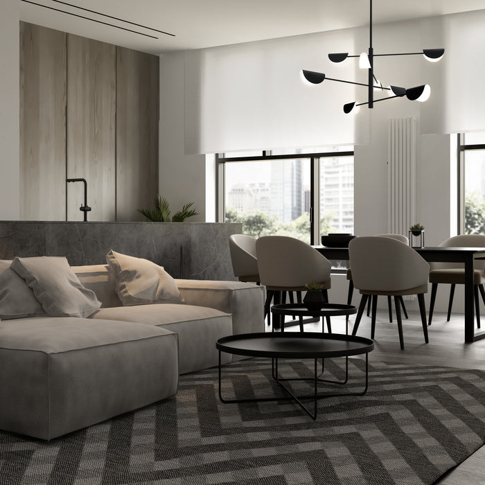 Maytoni - Kroonluchter Mollis - Zwart