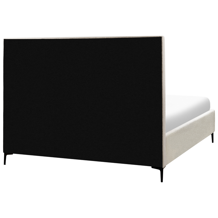 Beliani-SEZANNE-Slaapkamerset-Gebroken wit-180 x 200 cm-Bouclé