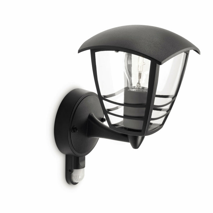 Philips Creek buitenwandlamp - met sensor - zwart