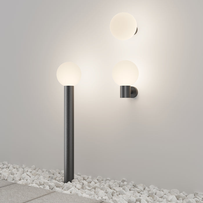 Maytoni Outdoor - Wandlamp Bold - Zwart - Ø20