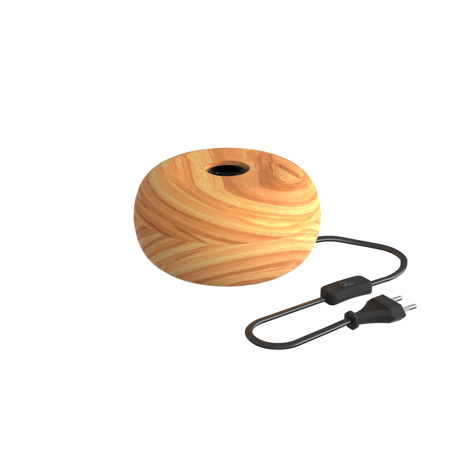 Calex Tafellamp Rond - Hout - E27 - Excl. Lichtbron