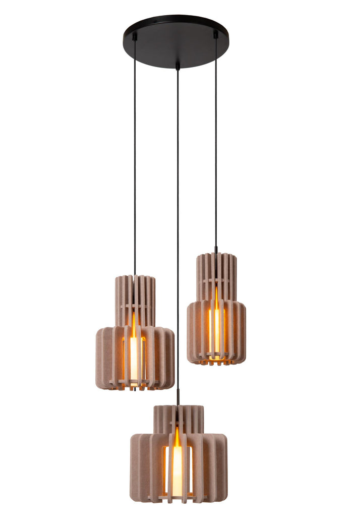 Lucide ROLLO Hanglamp - Taupe
