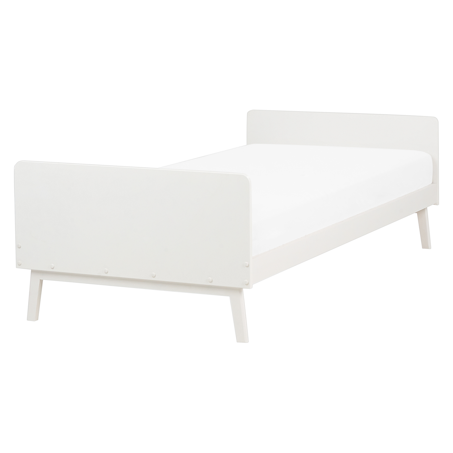 Beliani - BONNAC - Eenpersoonsbed - Wit - 90 x 200 cm - Dennenhout