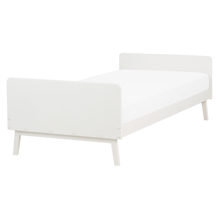 Beliani - BONNAC - Eenpersoonsbed - Wit - 90 x 200 cm - Dennenhout