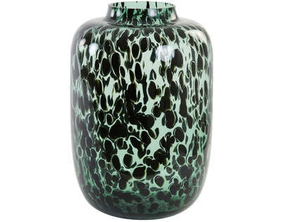 Light & Living Light&living Vaas Ø29x42 cm KOBALA glas groen-zwart