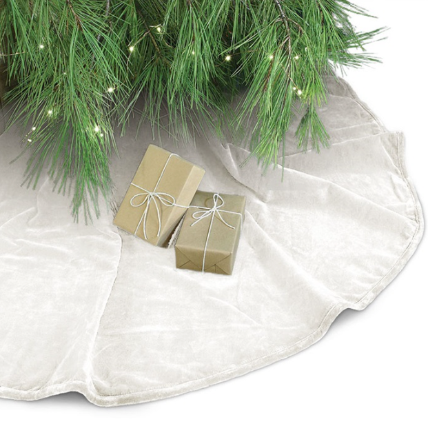 Unique Living - Treeskirt Kelsey 120Øcm off white - Kerstboomkleed