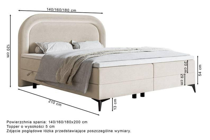 NADUVI Collection Bedframe Lorena inclusief matras