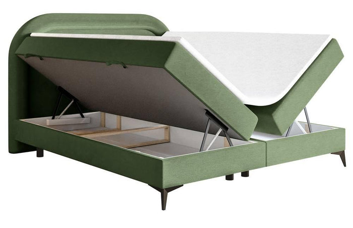 NADUVI Collection Boxspring Lorena velvet inclusief topper 140 x 200