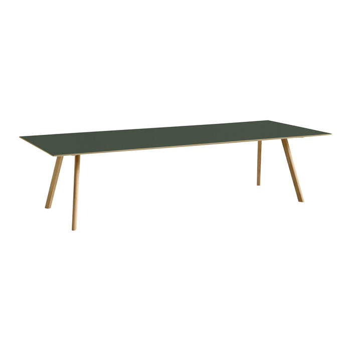 HAY CPH30 2.0 Eettafel - Eikenhout frame Green linoleum