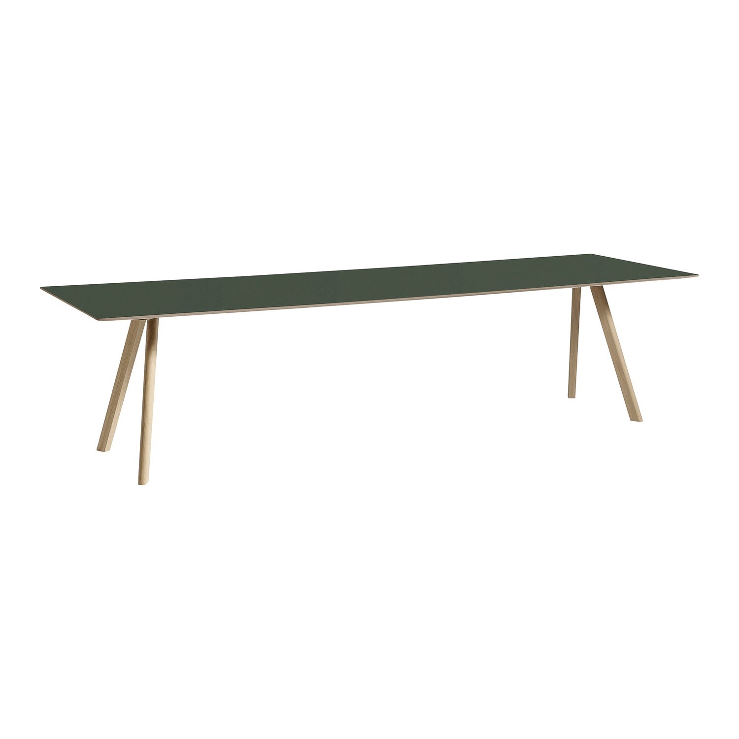 HAY CPH30 2.0 Eettafel - Eikenhout frame Green linoleum
