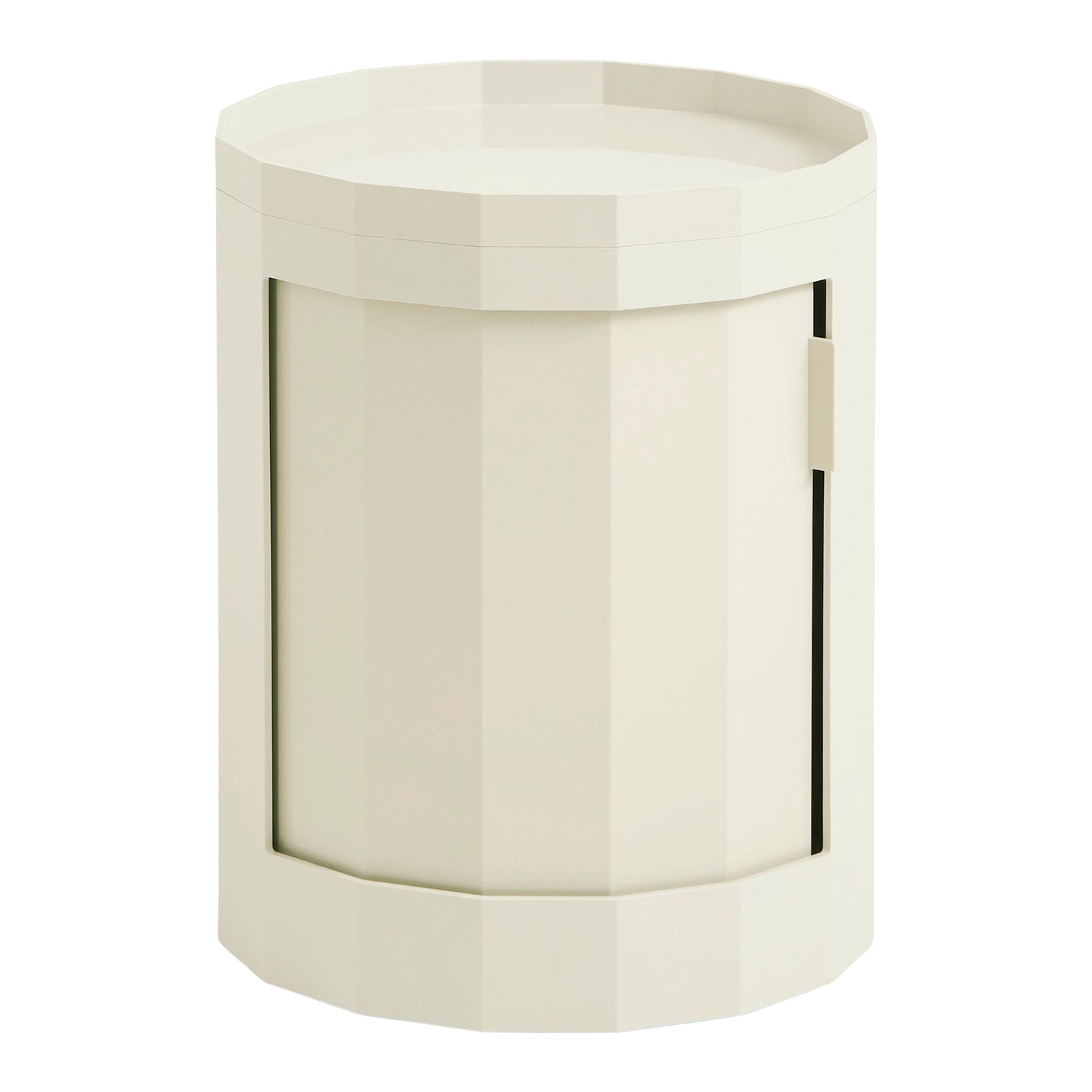 HAY Facet Bijzettafel met Opbergvak - Low - Eggshell