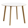 HAY CPH Deux 220 2.0 Eettafel - Pearl Wit / Eiken