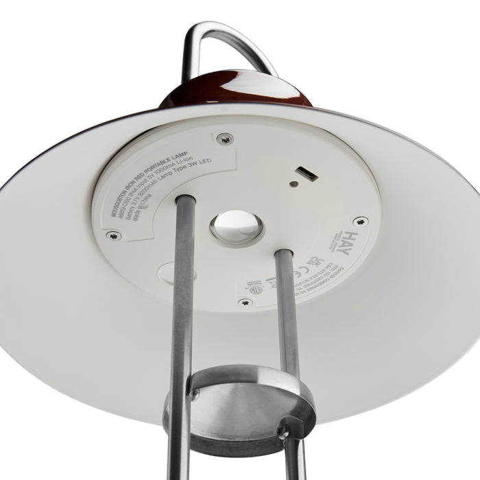 HAY Mousqueton Oplaadbare Tafellamp - Iron Red