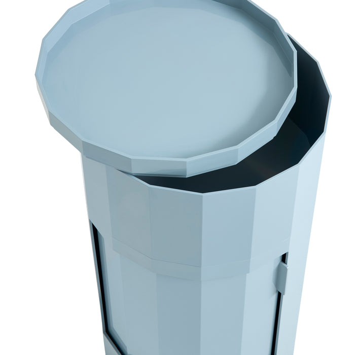 HAY Facet Bijzettafel met Opbergvak - High - Antraciet