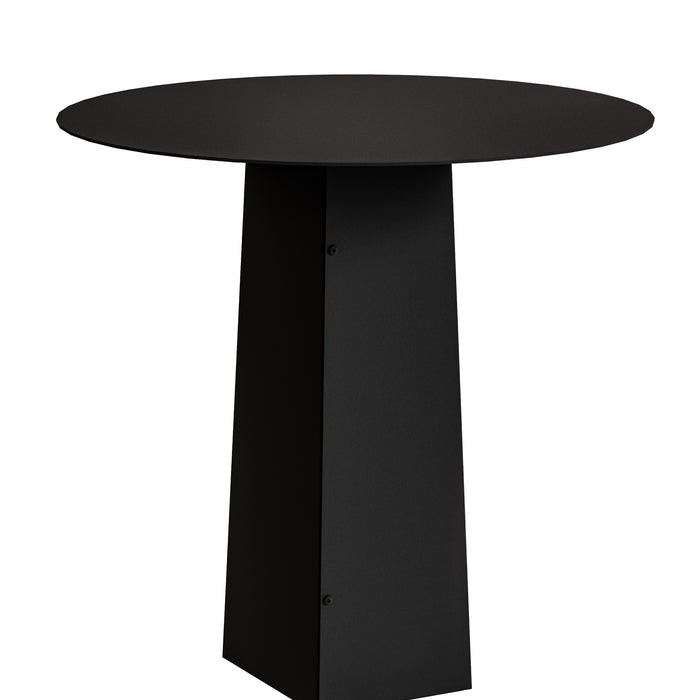 Gorillz Charm Ronde Bijzettafel - 50x50 cm - Metaal Tafeltje -Zwart