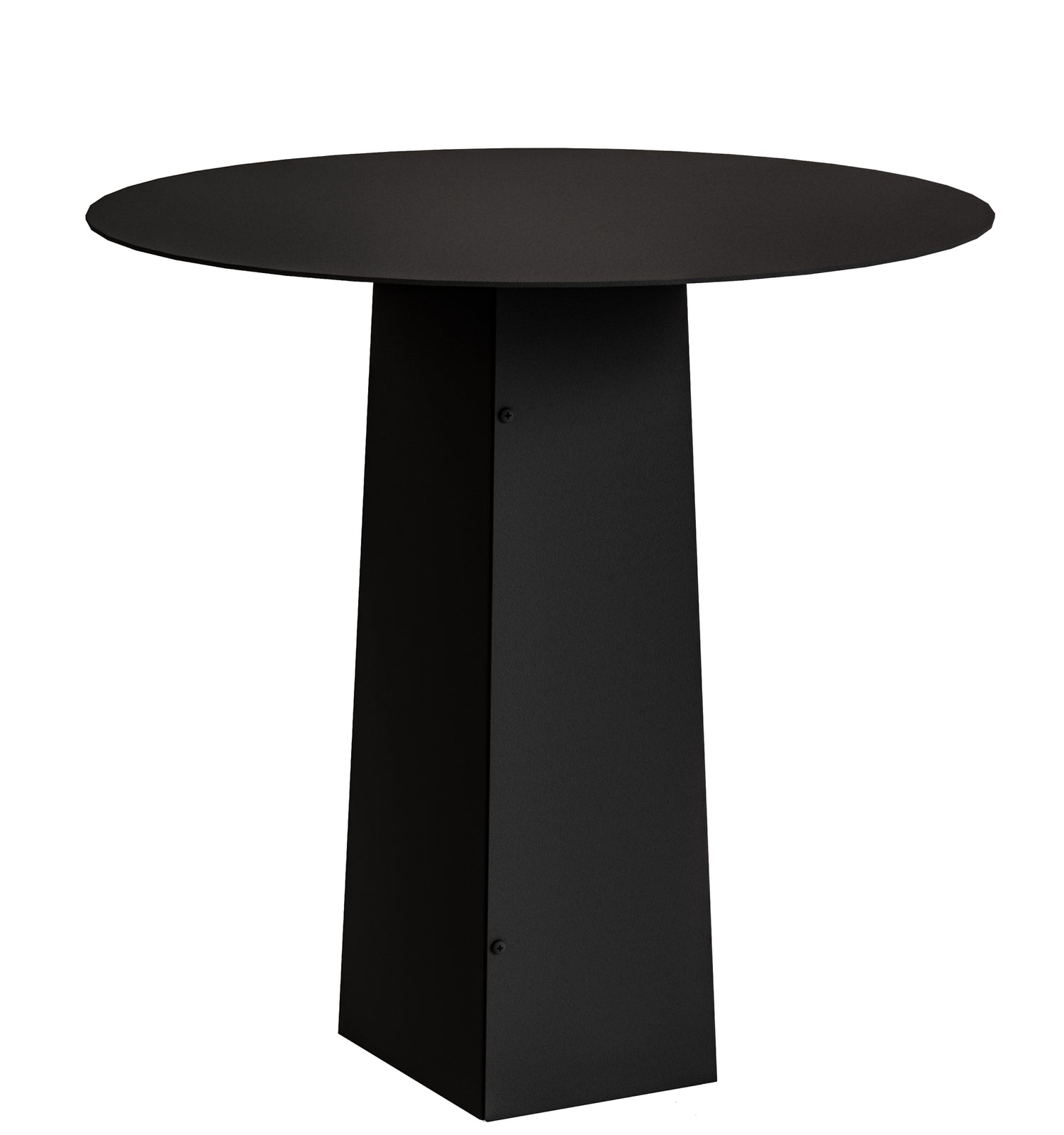 Gorillz Charm Ronde Bijzettafel - 50x50 cm - Metaal Tafeltje -Zwart