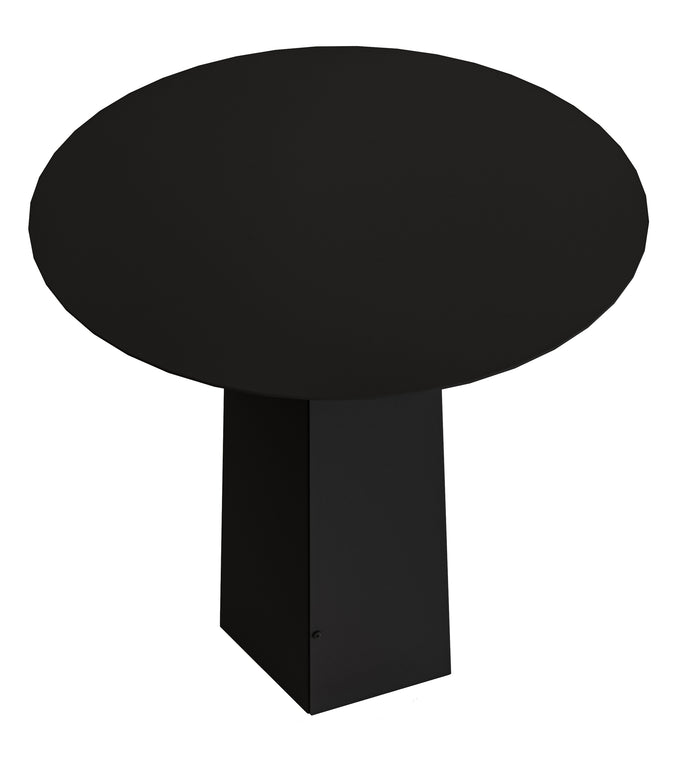 Gorillz Charm Ronde Bijzettafel - 50x50 cm - Metaal Tafeltje -Zwart