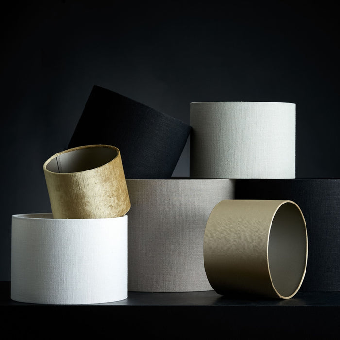 Light & Living Cilinder Lampenkap Livigno - Eiwit - Ø35x25cm