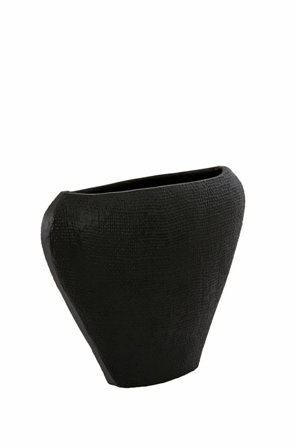 Light & Living Light&living Vaas deco 38x12x28 cm MAYORO mat zwart