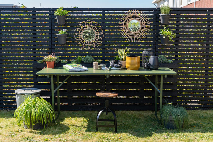 inklapbare biertafel Berlijn 200 x 70 cm olijfgroen