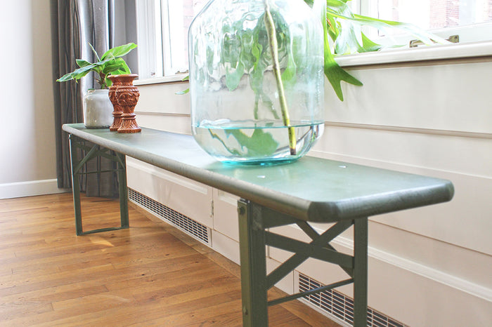 Inklapbare bierbank Berlijn olijfgroen 200 cm