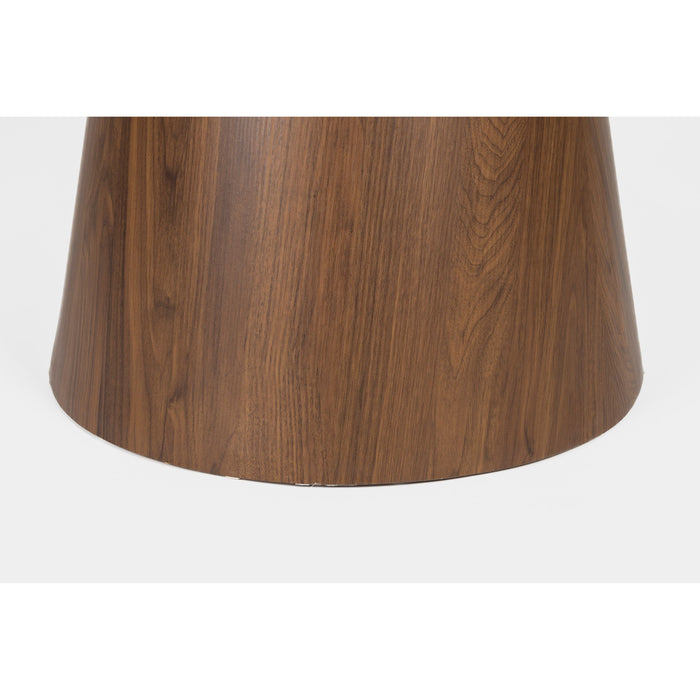 Housecraft Living Almira Eettafel Rond 115 cm Hout Wit| Bruin donker