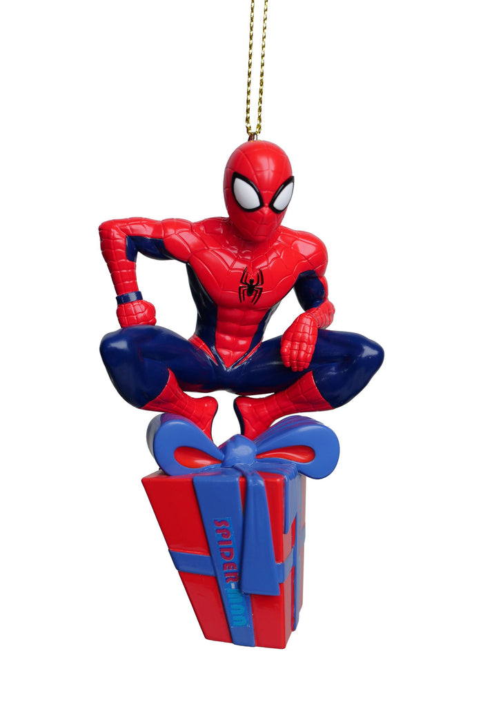 Kurt S. Adler - Ornament plastic spiderman present l8cm