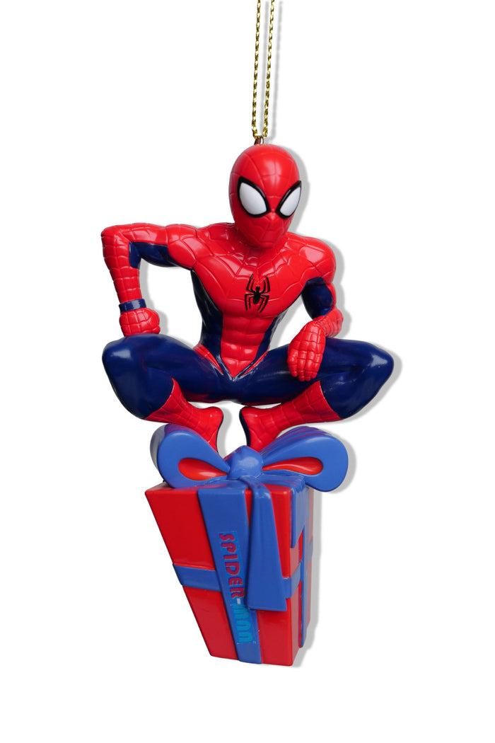 Kurt S. Adler - Ornament plastic spiderman present l8cm