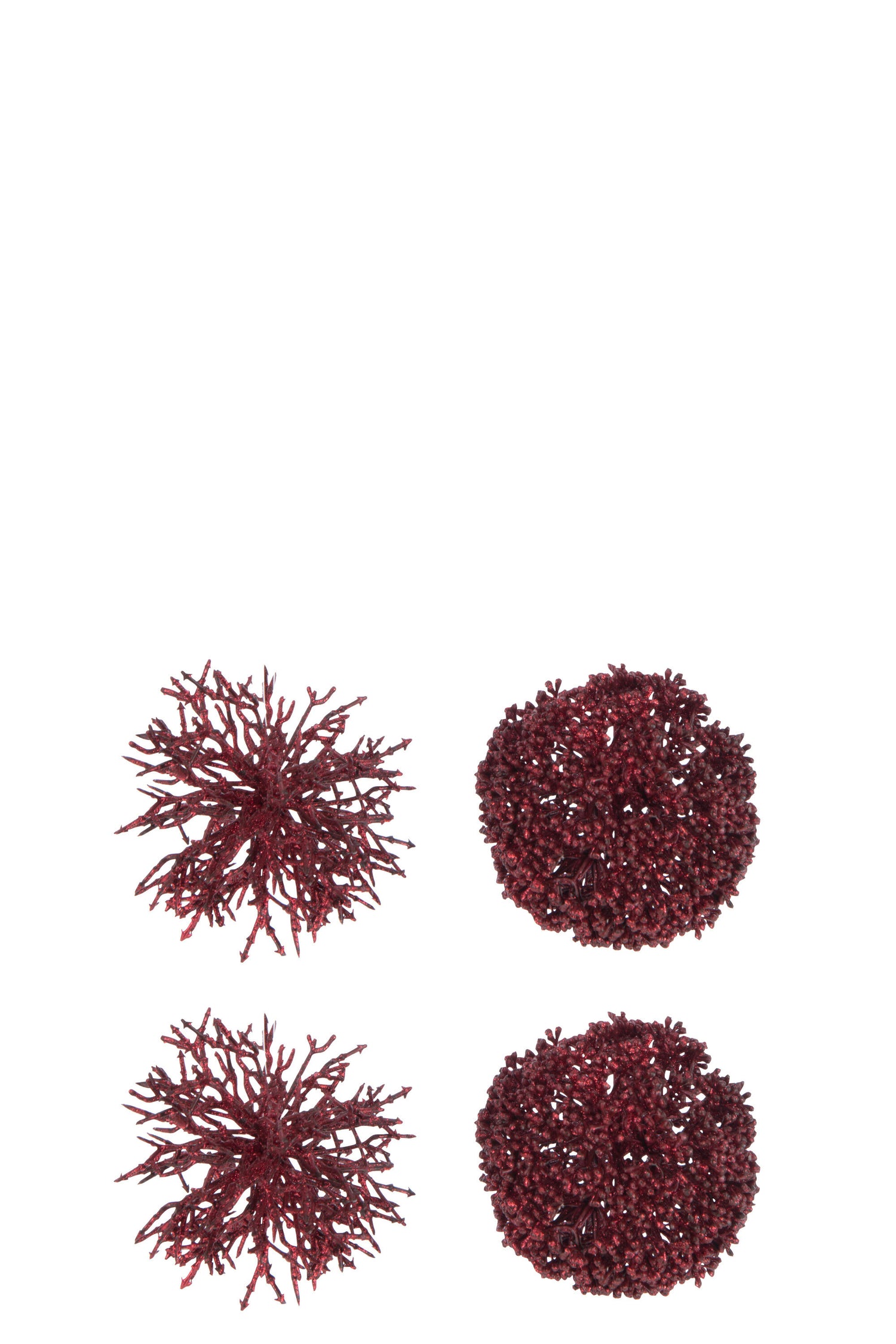 J-Line hanger Bal Rond|Koraal - kunststof - rood - doos van 5