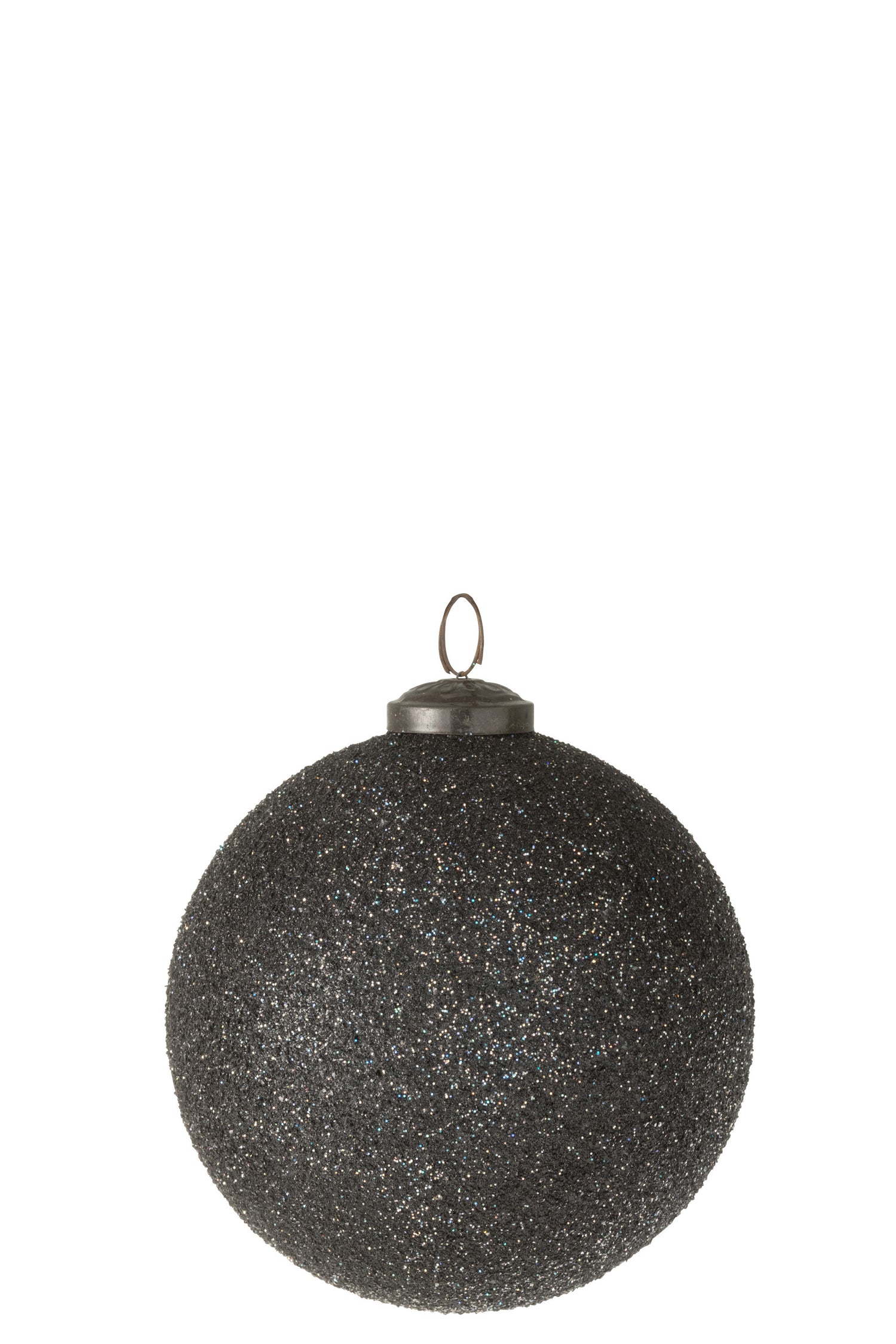 J-Line kerstbal Ornament Glitter - glas - paars - large - 4