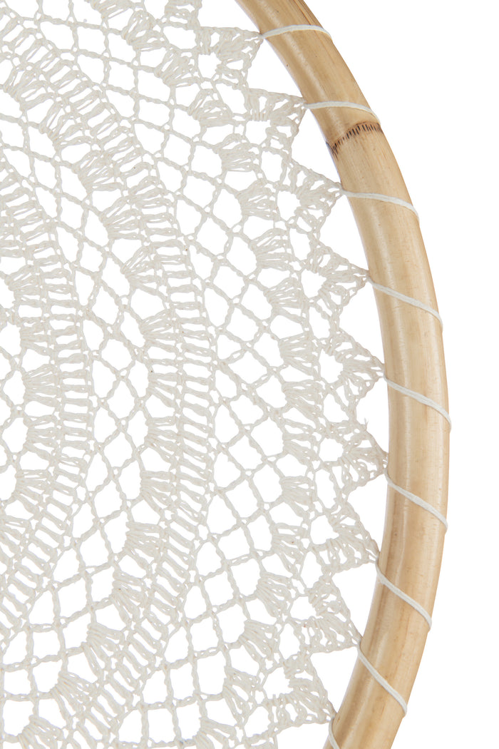 J-Line hanger Krans Met Woorden - gedroogde bloemen - naturel - 4 stuks