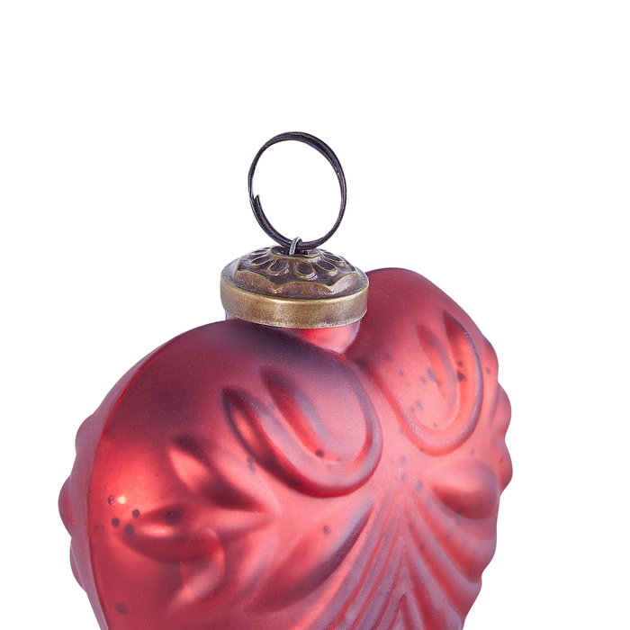 Beliani - FERIABLE - Kerstballen set van 4 - Rood - Glas