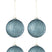 J-Line kerstbal Parels - glas  - blauw - small - doos van 4