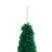J-Line hanger Kerstboom - veren - donkergroen - 3 stuks
