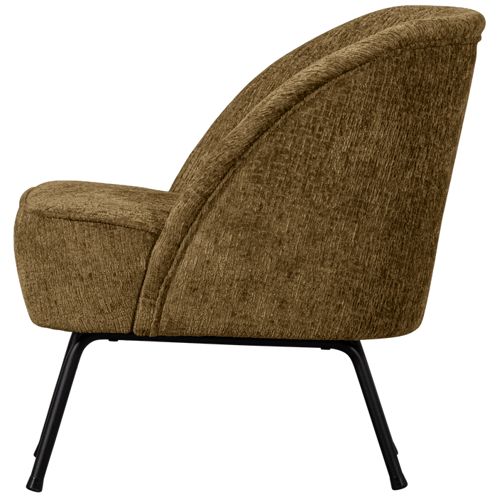 WOOOD Fauteuil Vogue - Structure Velvet - Brass - 69x57x70