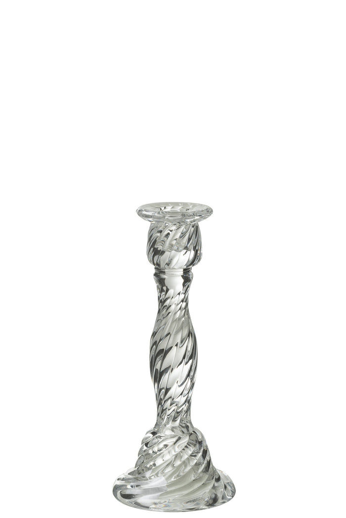 J-Line kandelaar Nono - glas - transparant - large