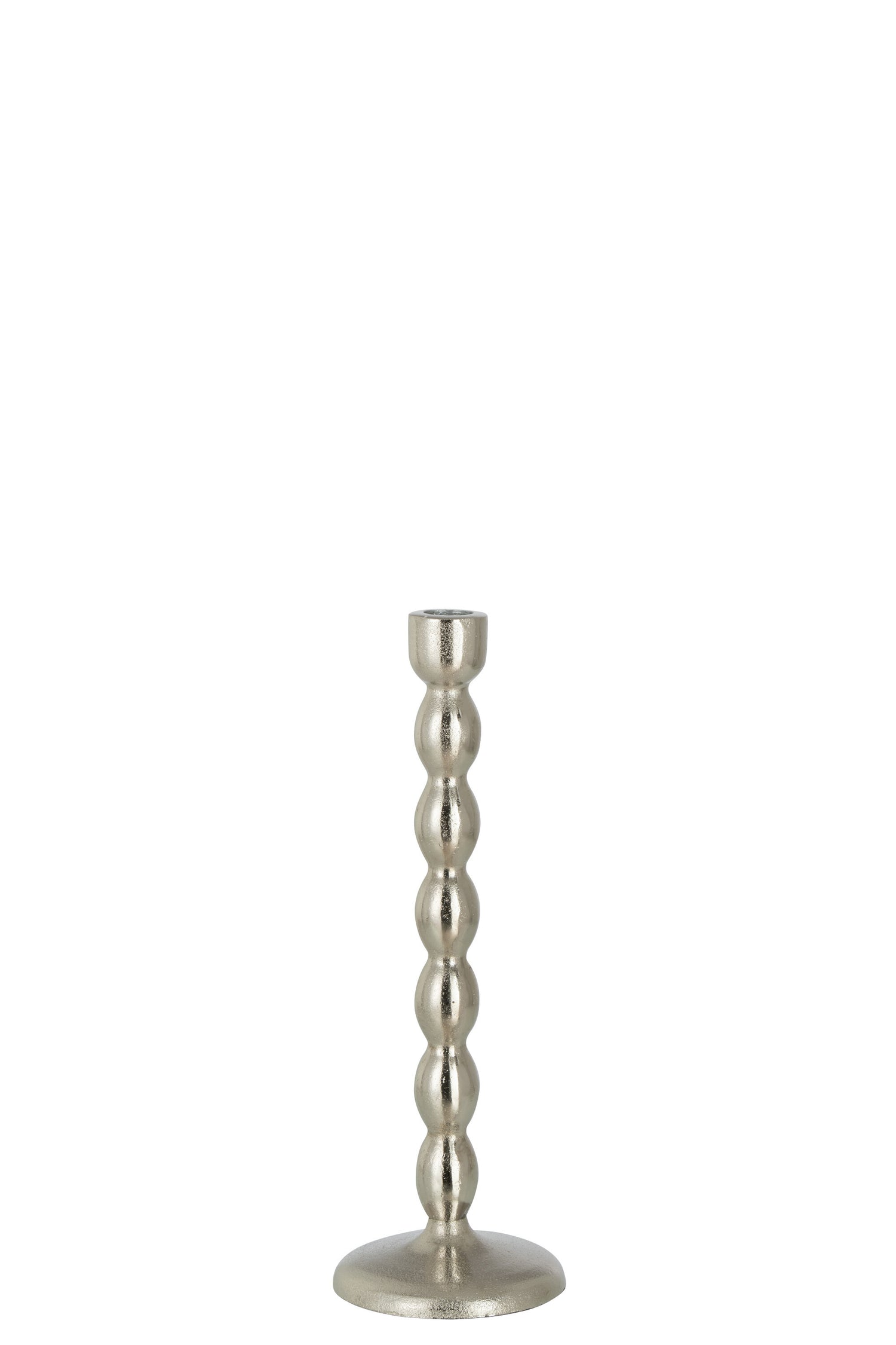 J-Line kandelaar Bollen Mat - aluminium - zilver - small