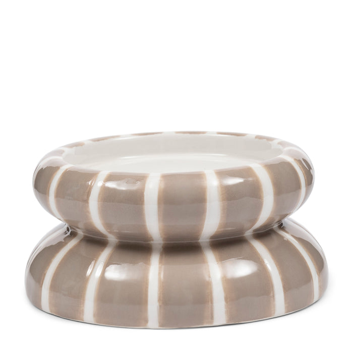 Riviera Maison Kaarsenhouder Stompkaars Bruin - James - Porselein