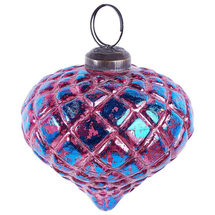 Beliani - ASTRALE - Kerstballen set van 6 - Roze - Glas