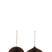 J-Line kersthanger Bal - papier - marron - small - 2 stuks