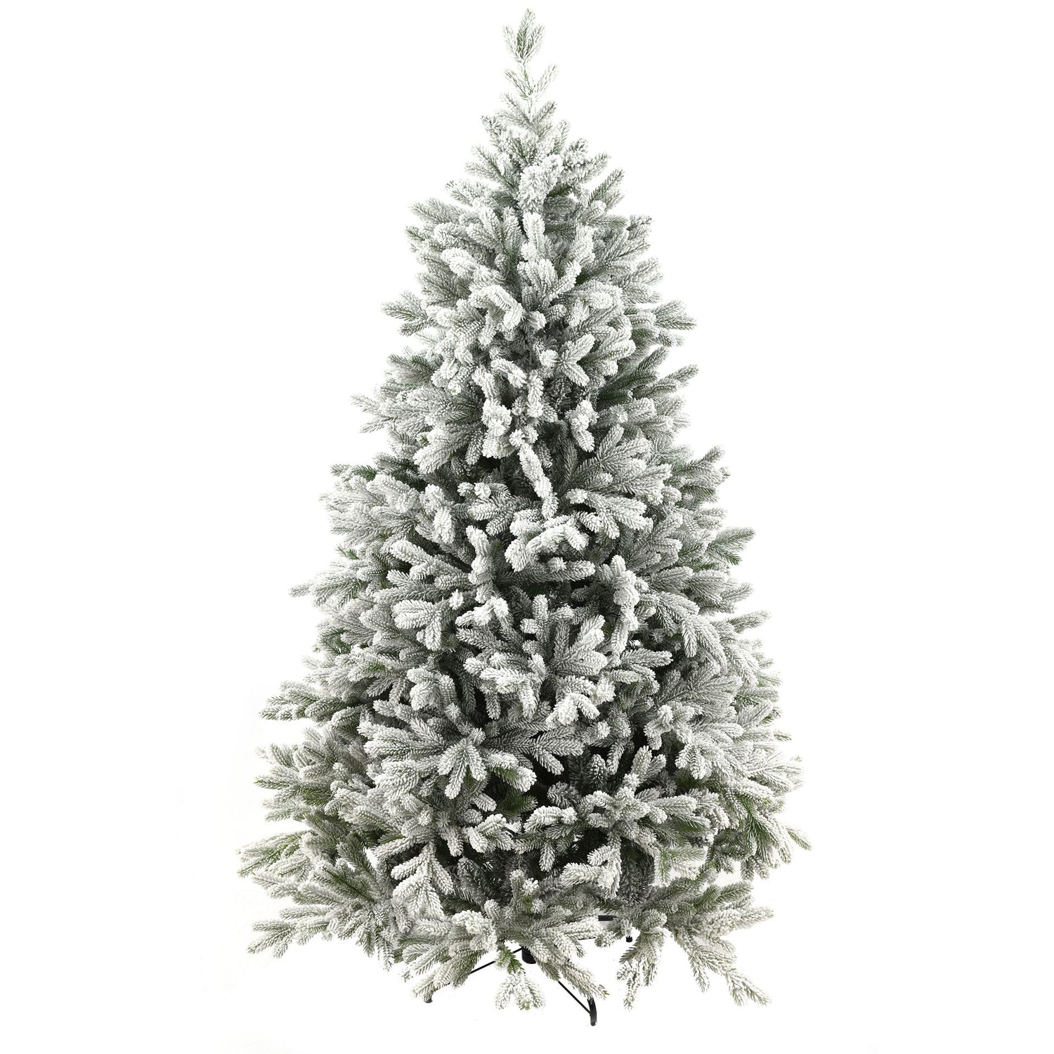 Snowy Hamilton Hinged kunstkerstboom - 228 cm - Wit geflockt