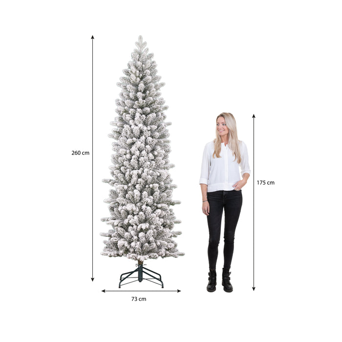 Black Box Trees Harma Kunstkerstboom - H260 x Ø73 cm - Groen Frosted