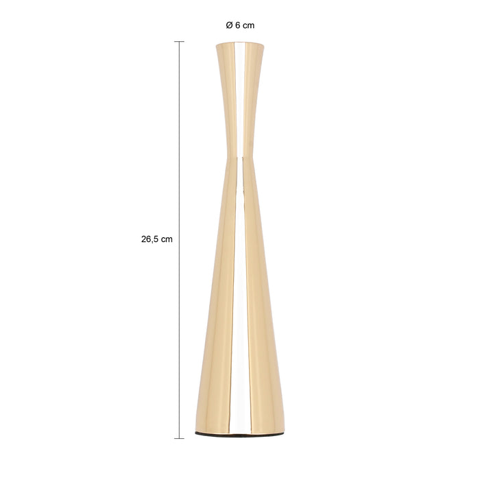 QUVIO Kandelaar - 26 cm - Goud